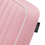 Gabbiano Visionerio barber chair pink chrome frame