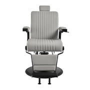 Gabbiano Levi Barber Chair Grey with Black Frame