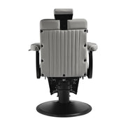 Gabbiano Levi Barber Chair Grey with Black Frame