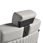 Gabbiano Levi Barber Chair Grey with Black Frame
