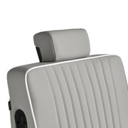 Gabbiano Levi Barber Chair Grey with Black Frame