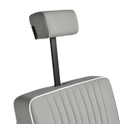Gabbiano Levi Barber Chair Grey with Black Frame