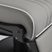Gabbiano Levi Barber Chair Grey with Black Frame