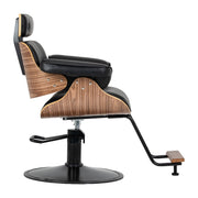 Gabbiano Florencja Black & Walnut Hairdressing Chair