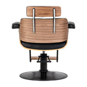 Gabbiano Florencja Black & Walnut Hairdressing Chair