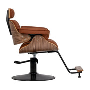 Gabbiano Florencja Brown Hairdressing Chair With Black Base