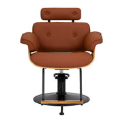 Gabbiano Florencja Brown Hairdressing Chair With Black Base