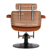 Gabbiano Florencja Brown Hairdressing Chair With Black Base
