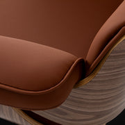 Gabbiano Florencja Brown Hairdressing Chair With Black Base