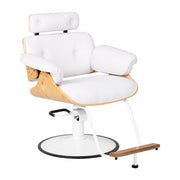 Gabbiano Florence Hairdressing Chair White With White Base