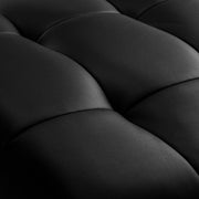 Sillon Alba black eyelash treatment chair with gold base