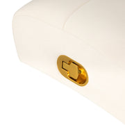 Sillon Umbra white eyelash treatment chair with gold base
