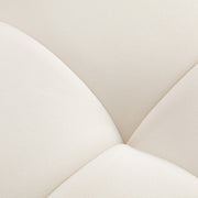 Sillon Umbra white eyelash treatment chair with gold base