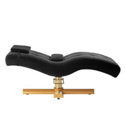 Sillon Corona eyelash treatment chair, black with gold base