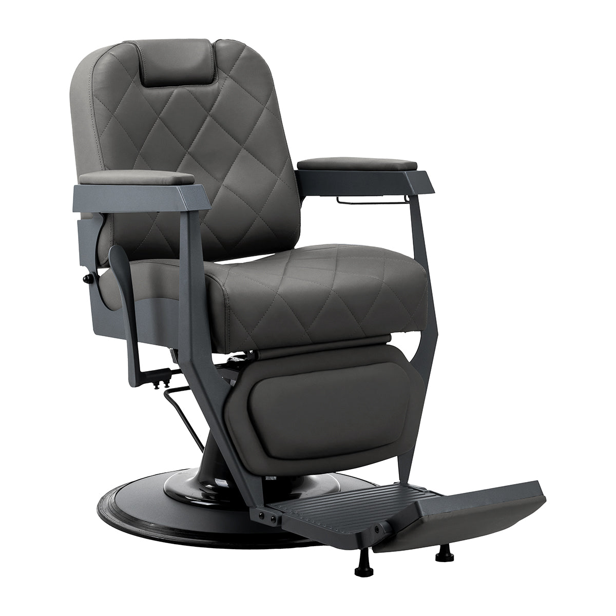 Gabbiano Bruno Graphite Barber Chair With Grey Base