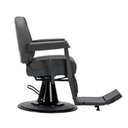 Gabbiano Bruno Graphite Barber Chair With Grey Base