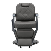 Gabbiano Bruno Graphite Barber Chair With Grey Base