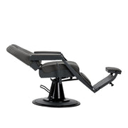 Gabbiano Bruno Graphite Barber Chair With Grey Base