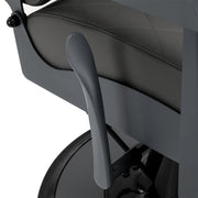 Gabbiano Bruno Graphite Barber Chair With Grey Base