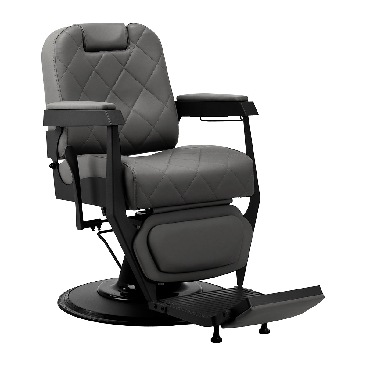 Gabbiano Bruno Graphite Barber Chair With Black Base