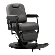 Gabbiano Bruno Graphite Barber Chair With Black Base