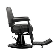 Gabbiano Bruno Graphite Barber Chair With Black Base