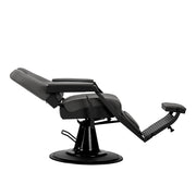 Gabbiano Bruno Graphite Barber Chair With Black Base