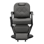 Gabbiano Bruno Graphite Barber Chair With Black Base