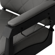 Gabbiano Bruno Graphite Barber Chair With Black Base