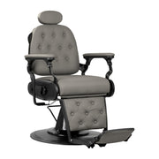Barber chair Gabbiano Francesco grey with a black base