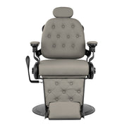 Barber chair Gabbiano Francesco grey with a black base