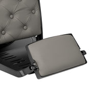 Barber chair Gabbiano Francesco grey with a black base