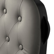 Barber chair Gabbiano Francesco grey with a black base