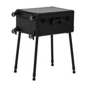 Plus Black Portable Makeup Station With LED Mirror & Bluetooth Speakers