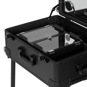 Plus Black Portable Makeup Station With LED Mirror & Bluetooth Speakers