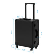 Plus Black Portable Makeup Station With LED Mirror & Bluetooth Speakers