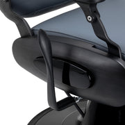 Gabbiano Francesco Graphite Barber Chair With Brushed Frame - Second Class