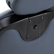 Gabbiano Francesco Graphite Barber Chair With Brushed Frame - Second Class