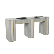 GrayGold Nail Double Table