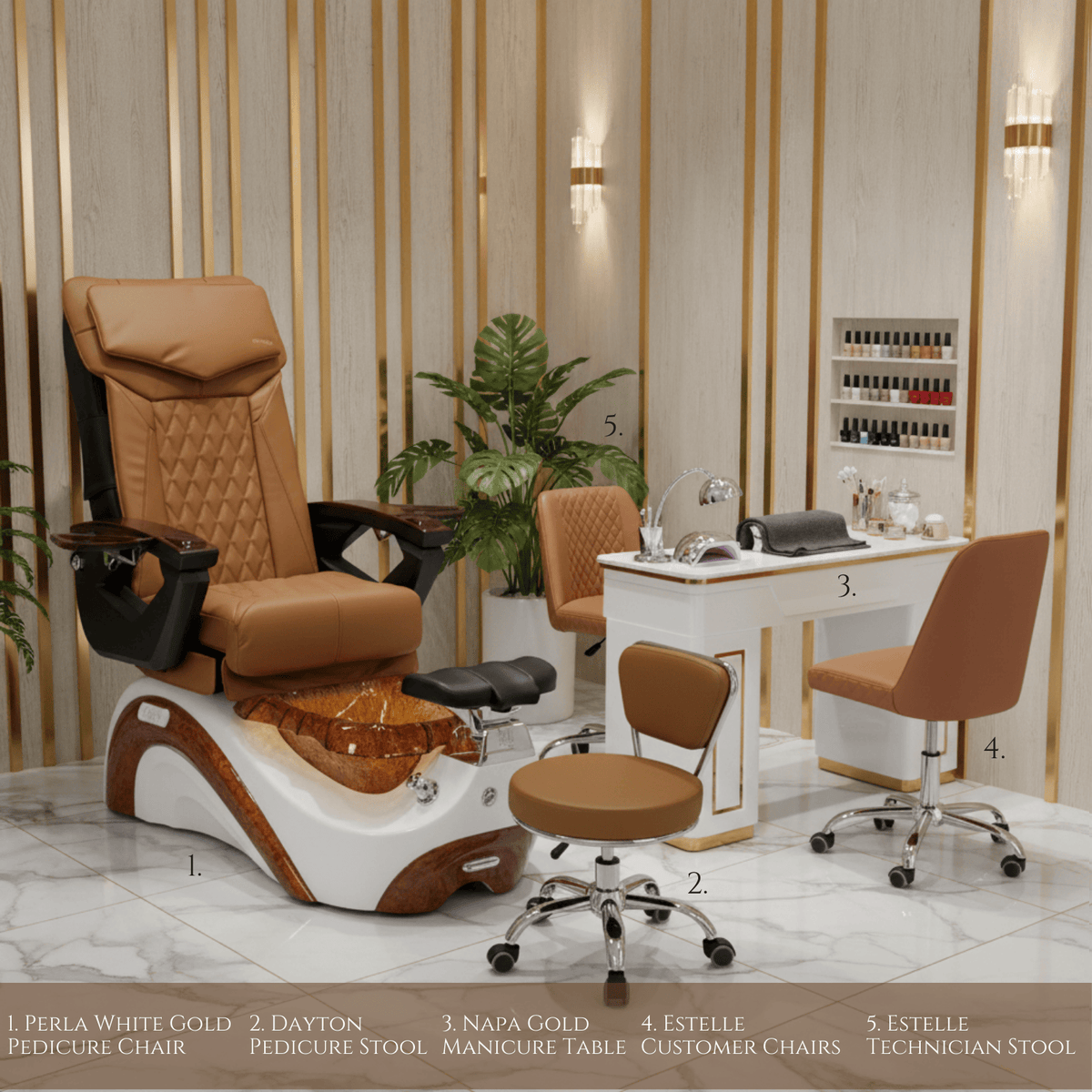 PERLA 5 Set Package - Cappuccino