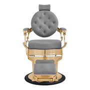 Princeton Gold Barber Chair - Gray DIR