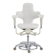 Hazel Ergonomic Microscope Chair - Fully Adjustable White DIR