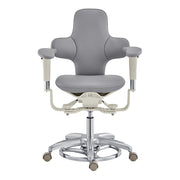 Hazel Ergonomic Microscope Chair - Fully Adjustable Gray DIR