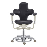 Hazel Ergonomic Microscope Chair - Fully Adjustable Black DIR