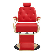 Cavalier Golden Barber Chair Red DIR
