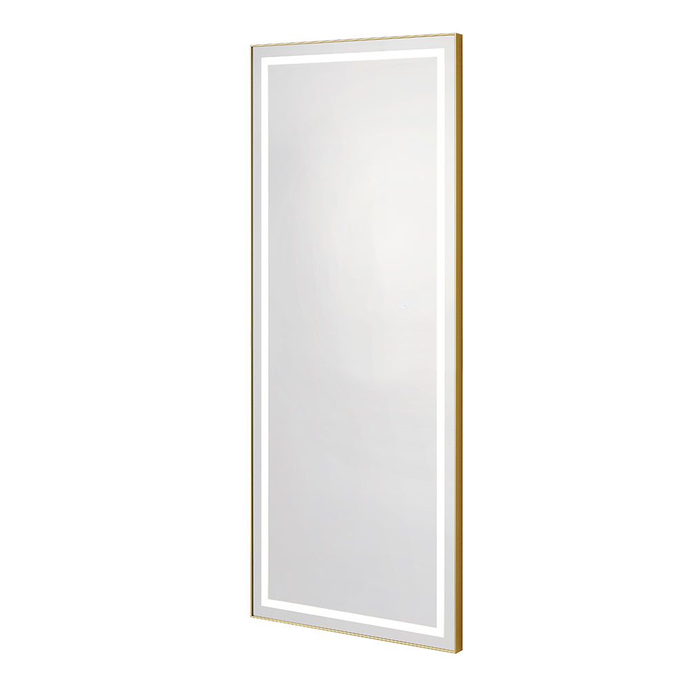 Symphony LED Styling Station – Anodized Aluminum Metal Frame Brushed Gold DIR