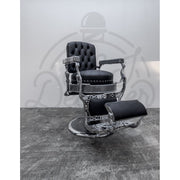 Vintage Round Seat Koken - Chrome on Nardo Gray