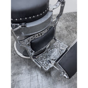 Vintage Round Seat Koken - Chrome on Nardo Gray