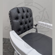 Vintage Koken Barber Chair - Chrome on White