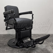 Vintage Koken Barber Chair - Black on Black